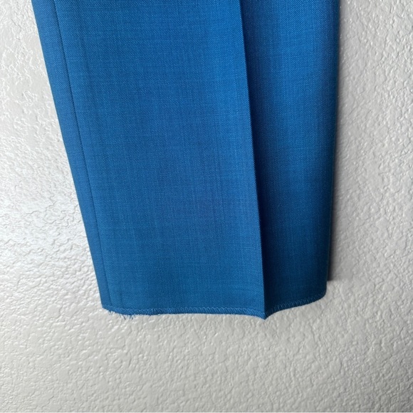 Mens Vitali Three Piece Suit Vested M3090-COLBY Teal Slim Fit - Picture 11 of 11